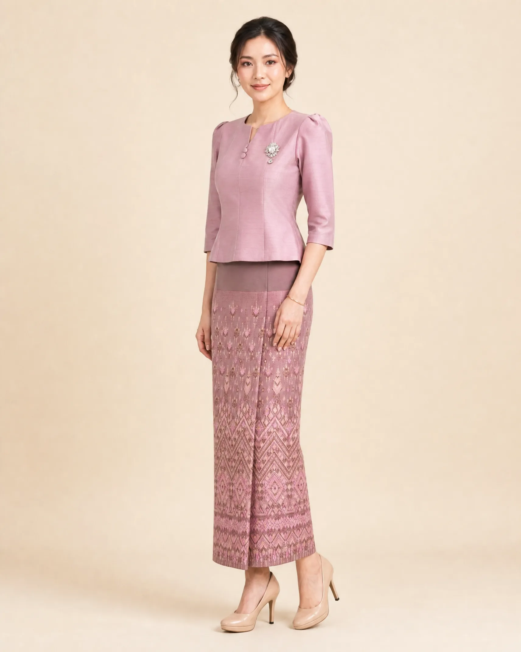 The Ubon Thai Silk Set (Blush Rose)