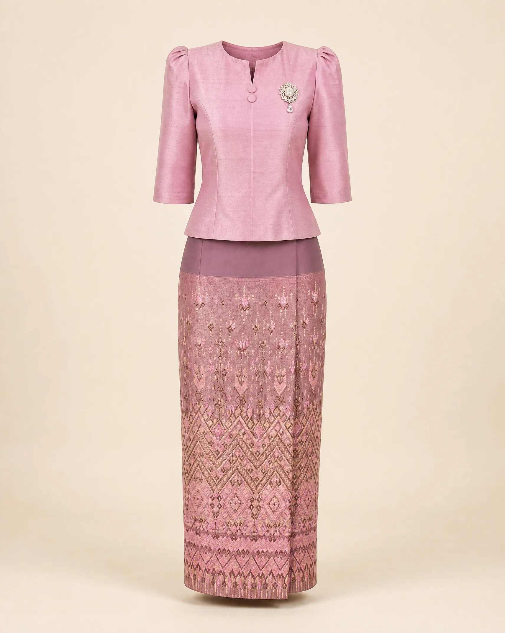 The Ubon Thai Silk Set (Blush Rose) - Image 8