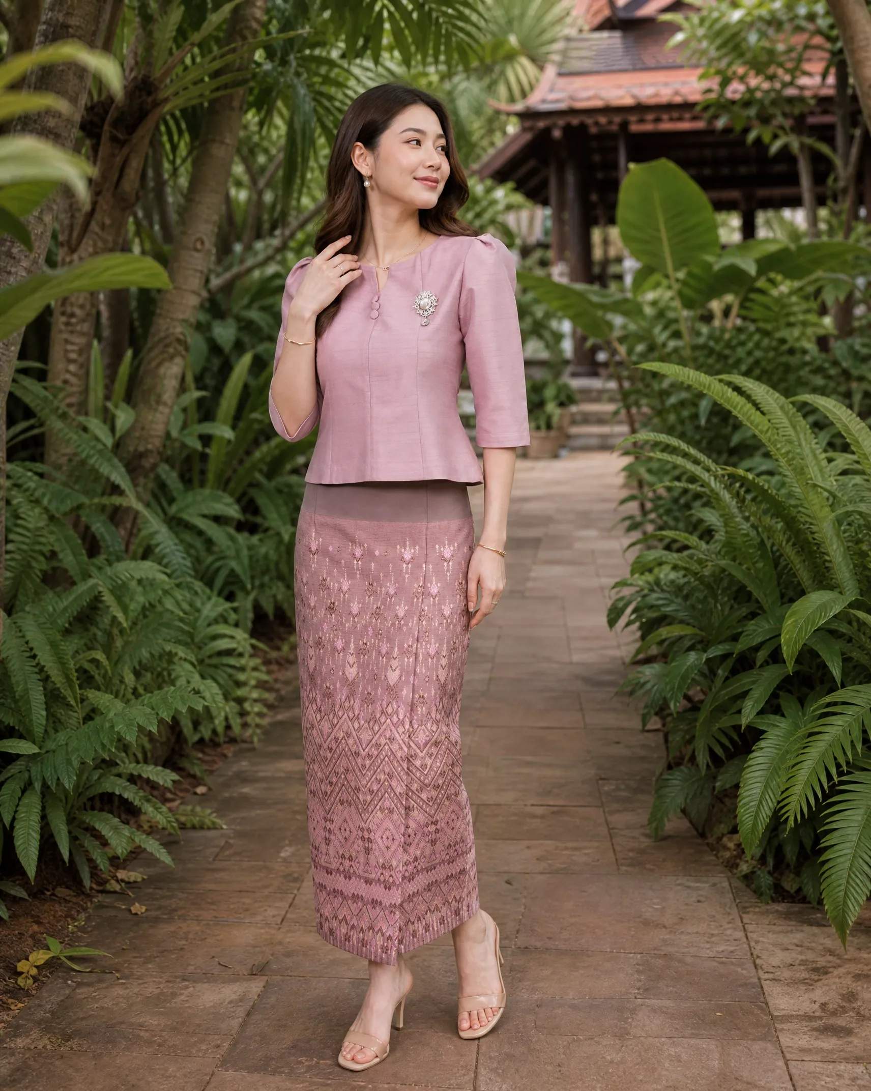 The Ubon Thai Silk Set (Blush Rose) - Image 7