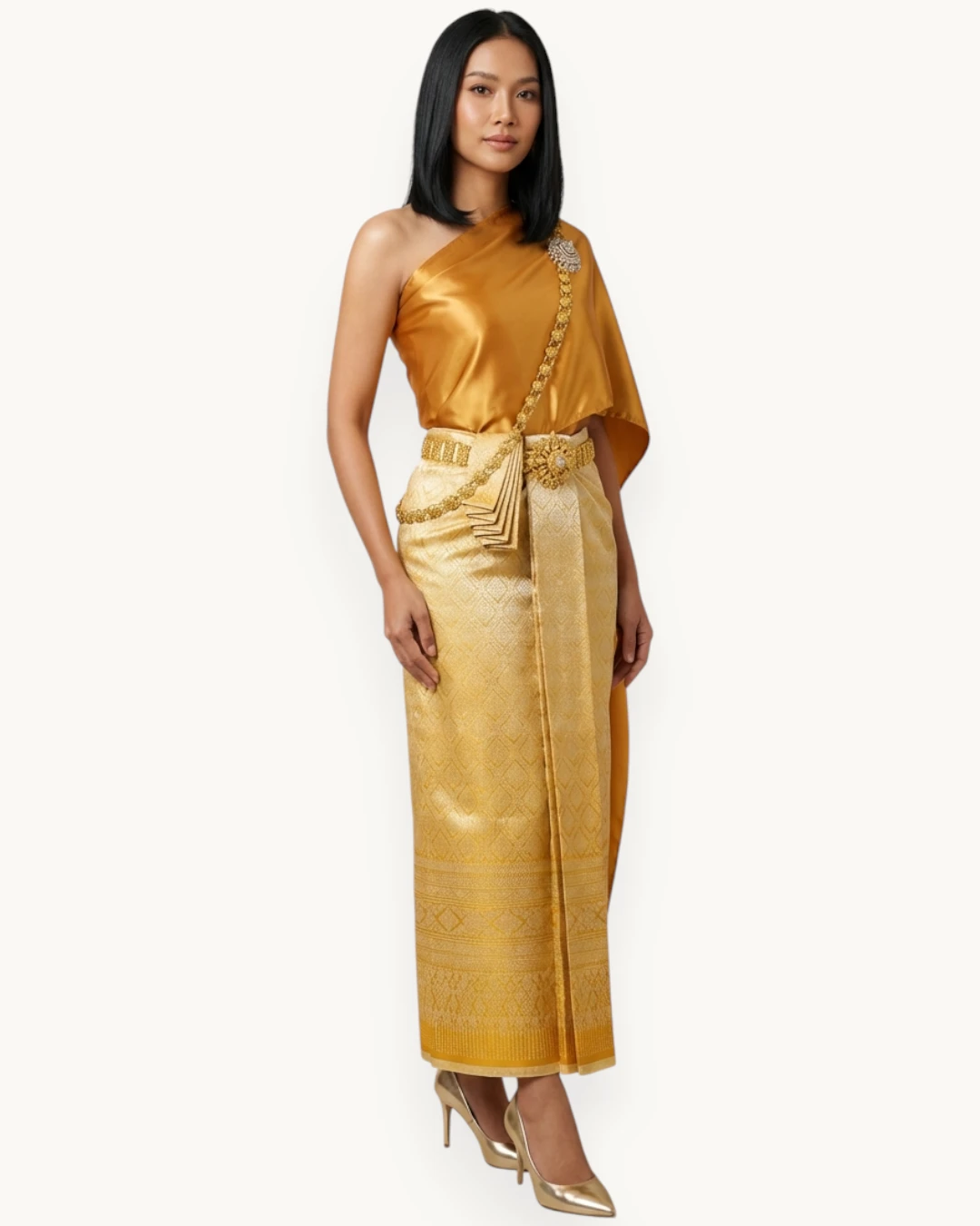 The Ampha Thai Silk Set (Royal Ivory) - Image 12