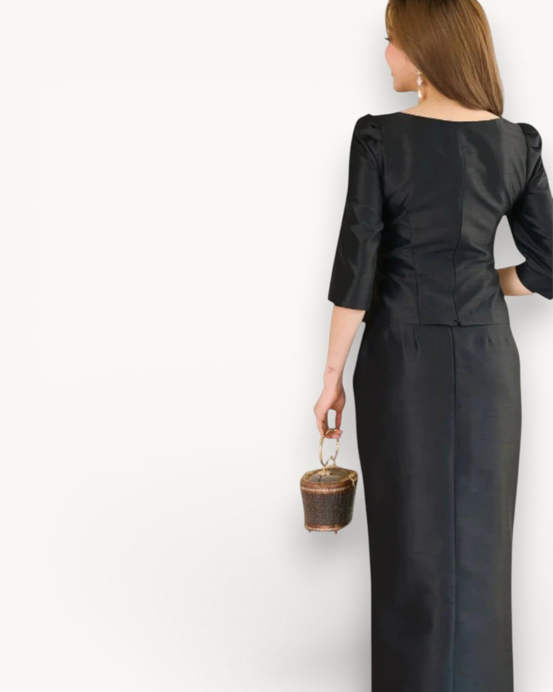 The Kanya Thai Silk Set (Onyx Black) - Image 6