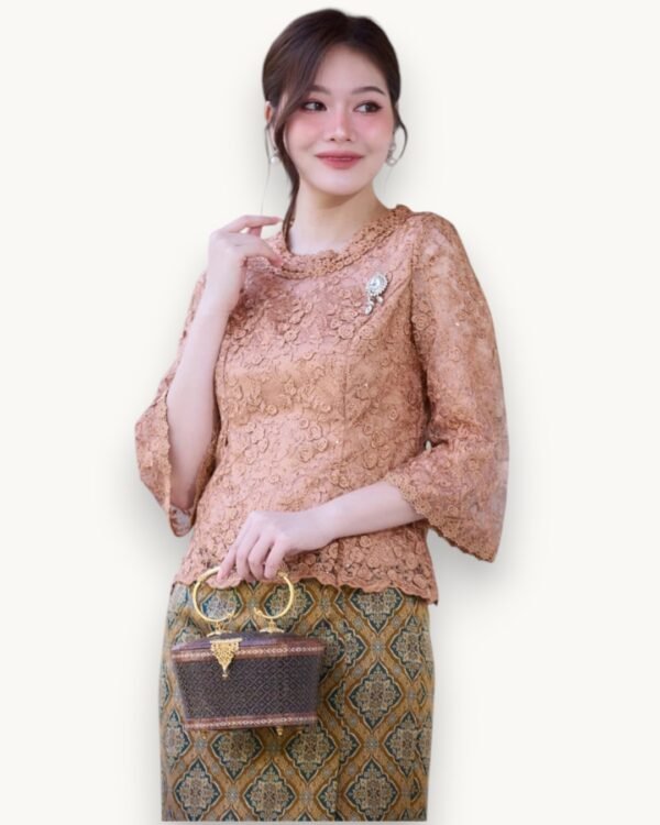 The Buppha Thai Silk Blouse (Classic Gold)