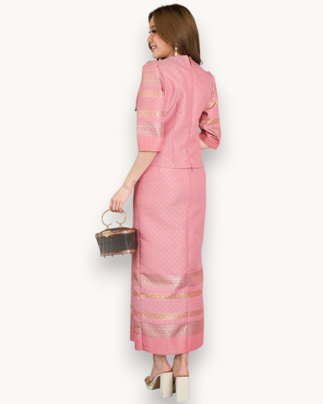 The Tawan Thai Silk Set (Blush Gold) - Image 2