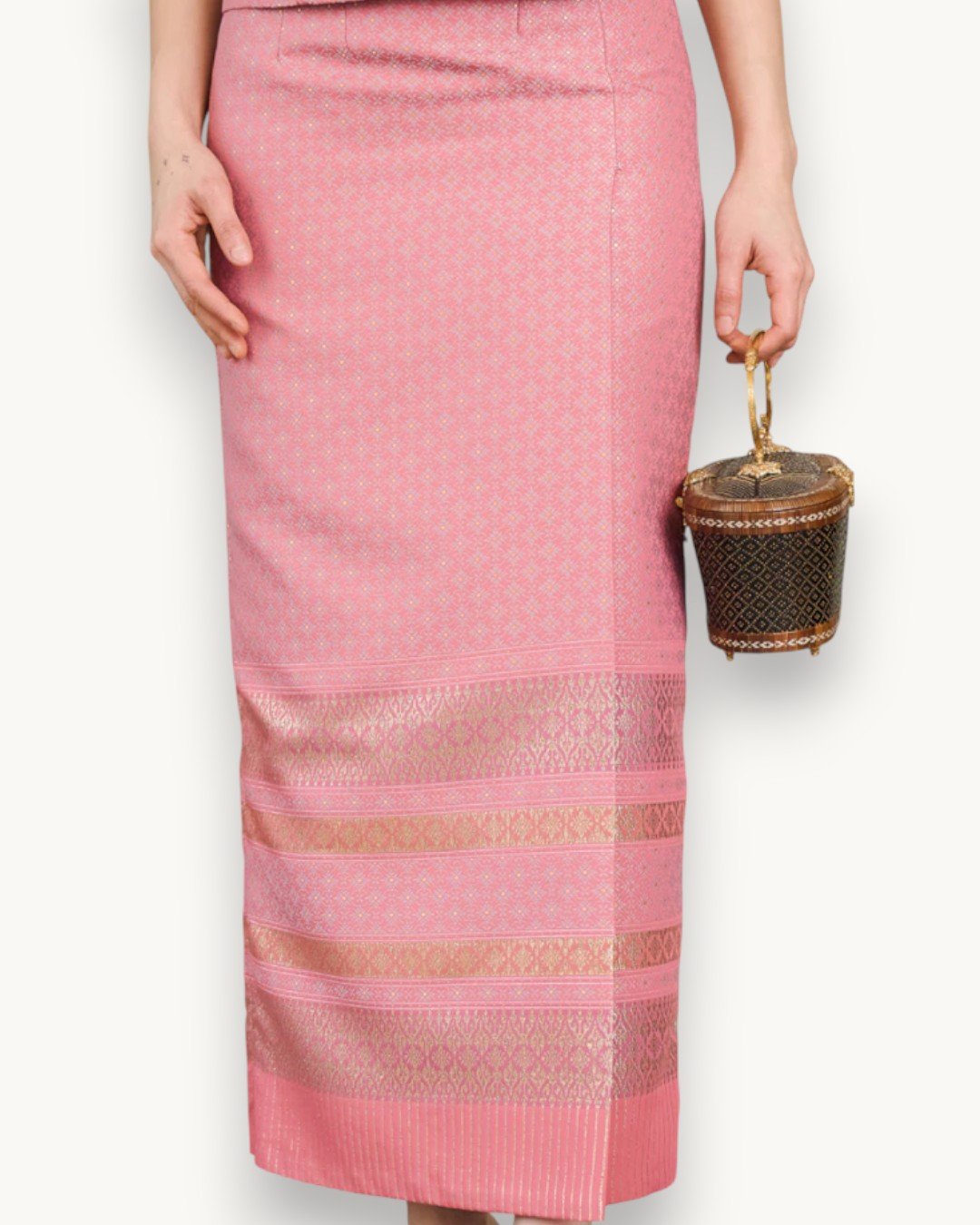 The Tawan Thai Silk Set (Blush Gold) - Image 6