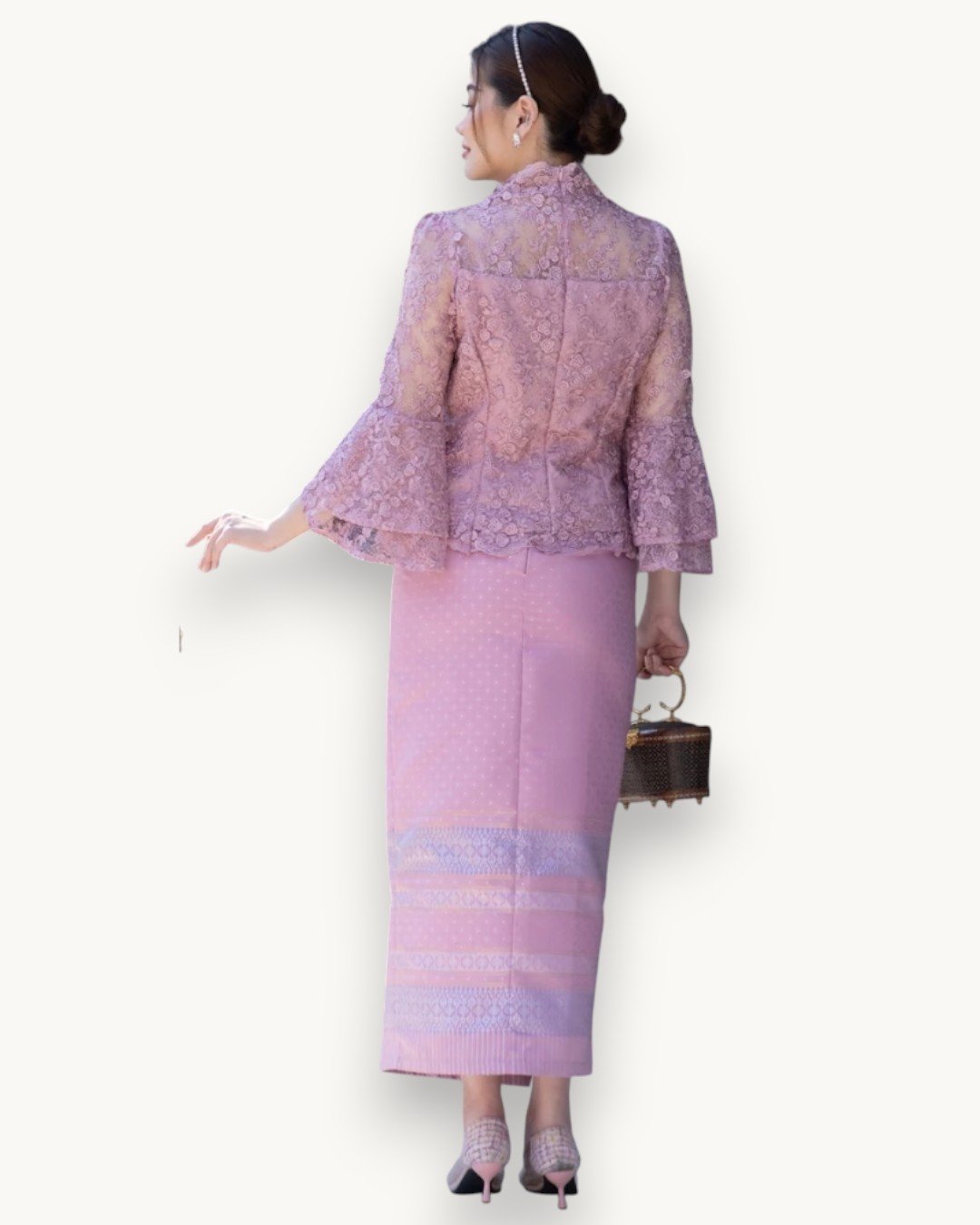 The Lawan Thai Silk Set (Blush Pink) - Image 2