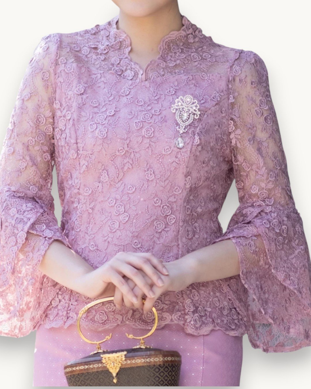 The Lawan Thai Silk Set (Blush Pink) - Image 4