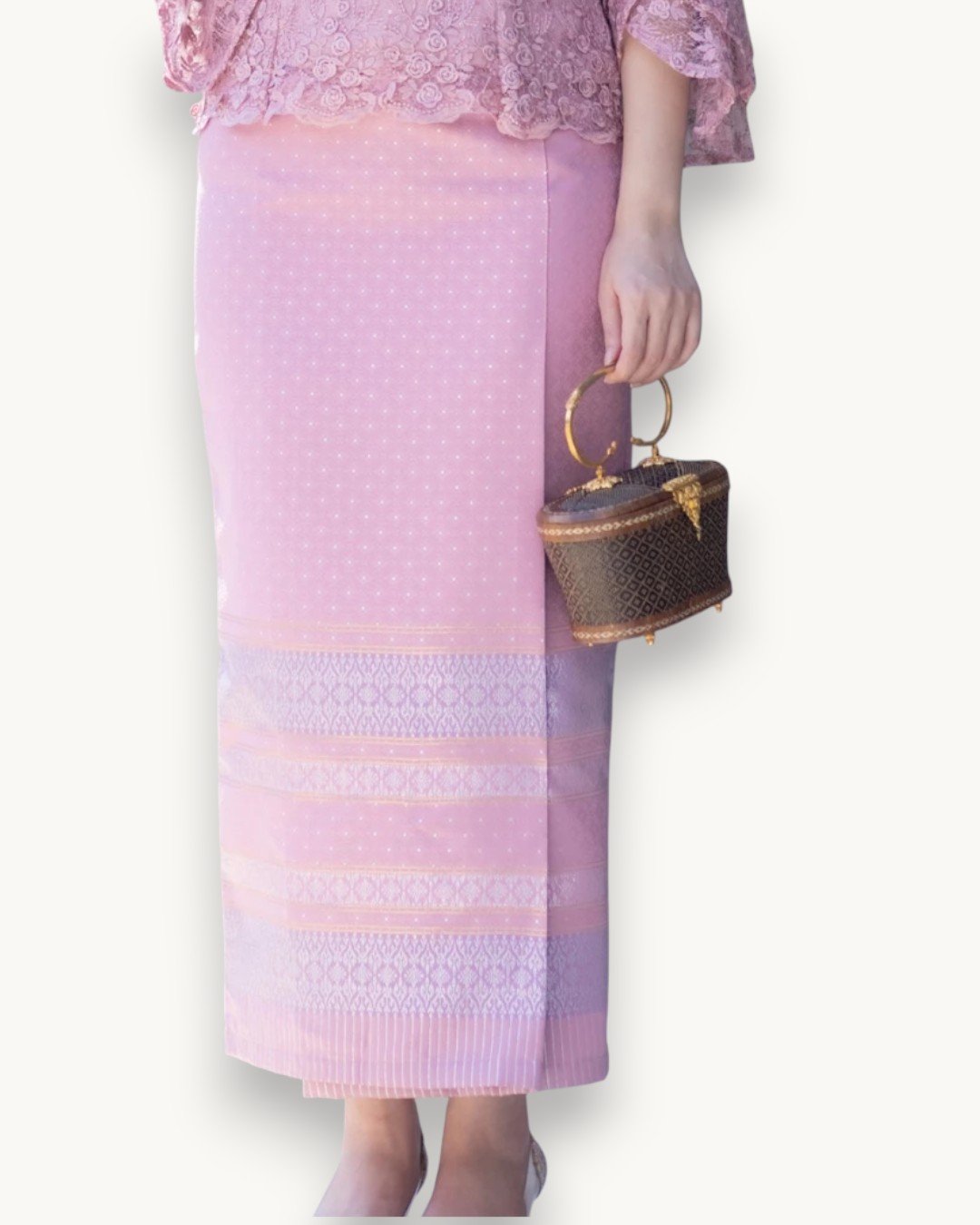 The Lawan Thai Silk Set (Blush Pink) - Image 5