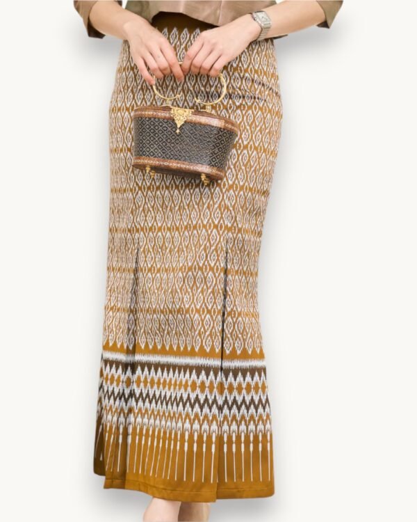 The Lamai Thai Silk Skirt (Golden Radiance)