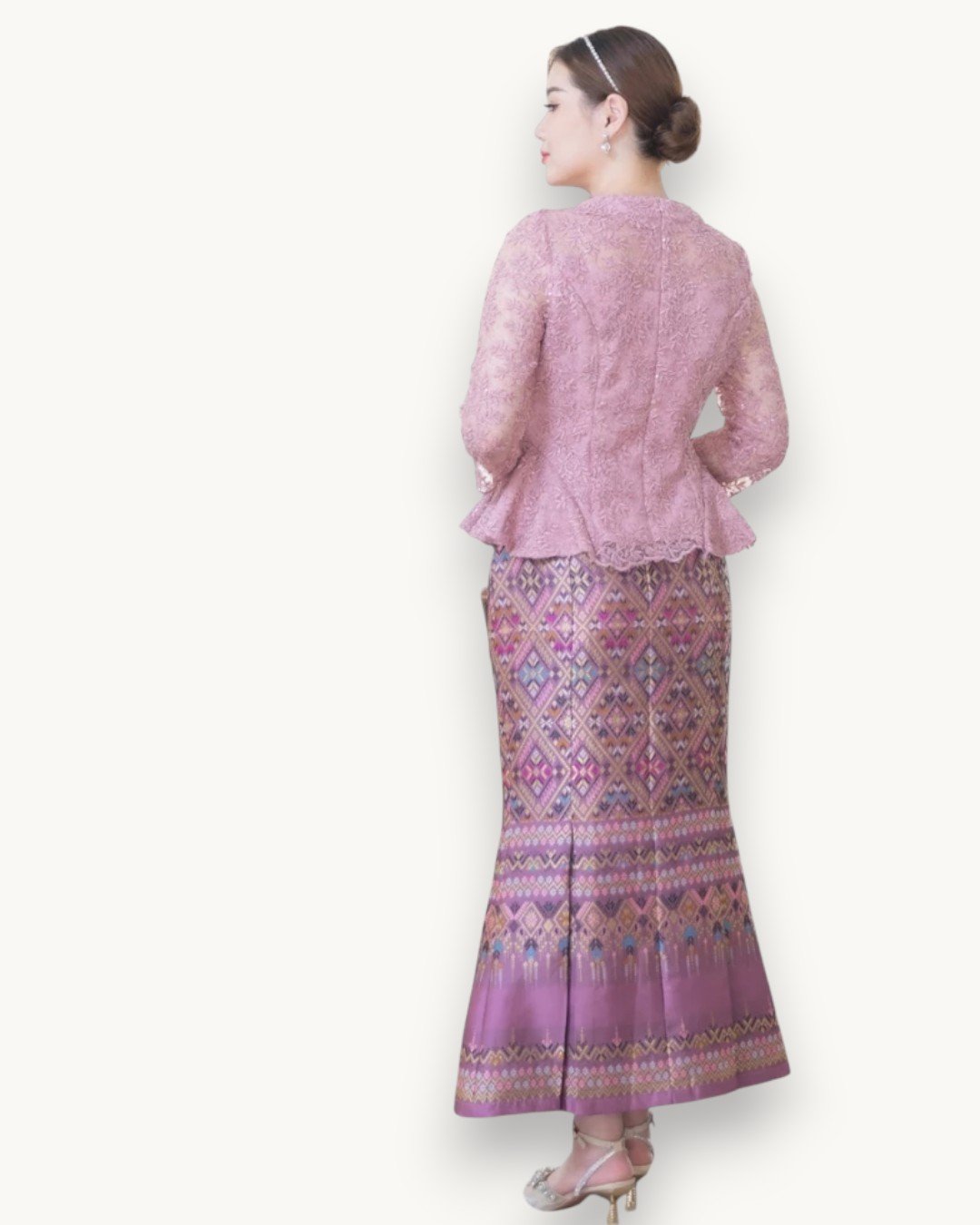 The Mukda Thai Silk Blouse (Rose Quartz) - Image 2
