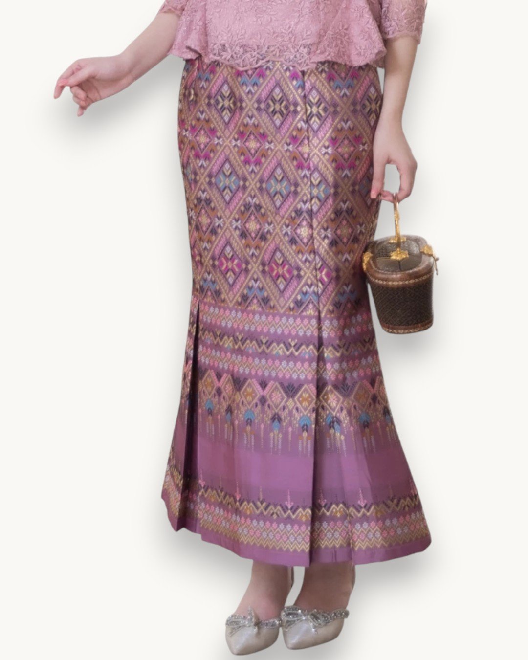 The Mukda Thai Silk Set (Rose Quartz) - Image 5