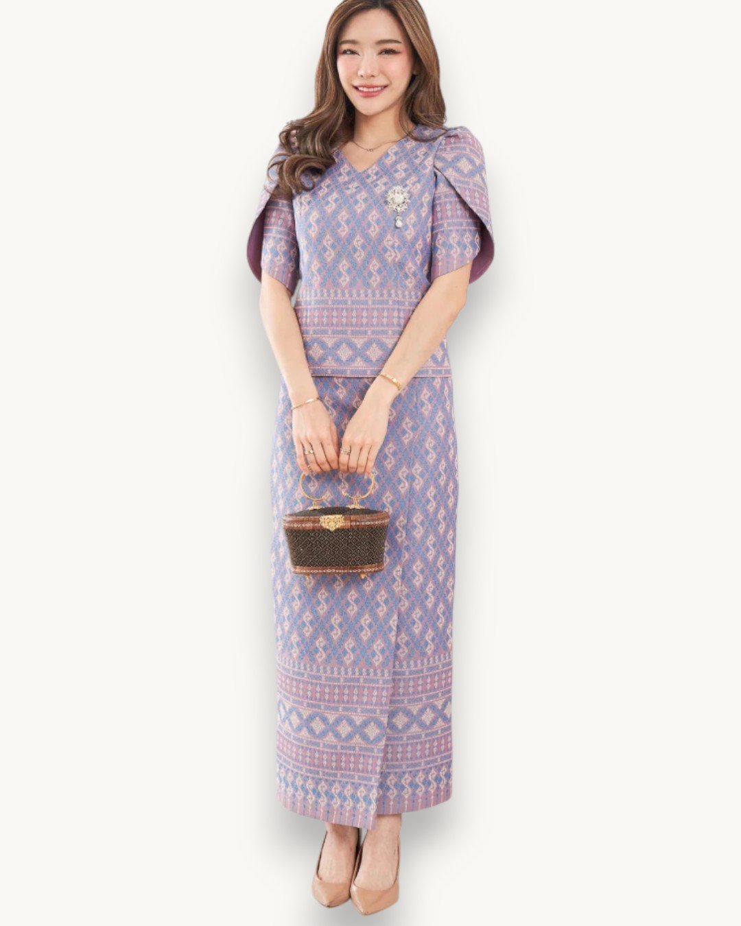 The Ampha Thai Silk Blouse (Royal Ivory) - Image 6