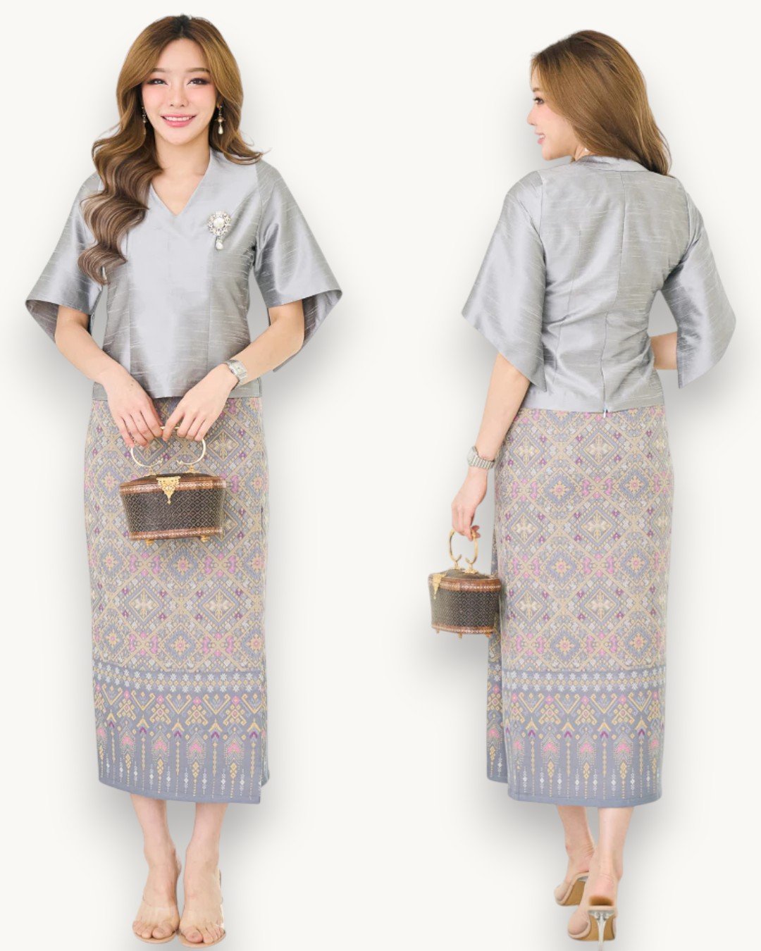 The Sirivann Silver Silk Ensemble (Prae Thip Edition)