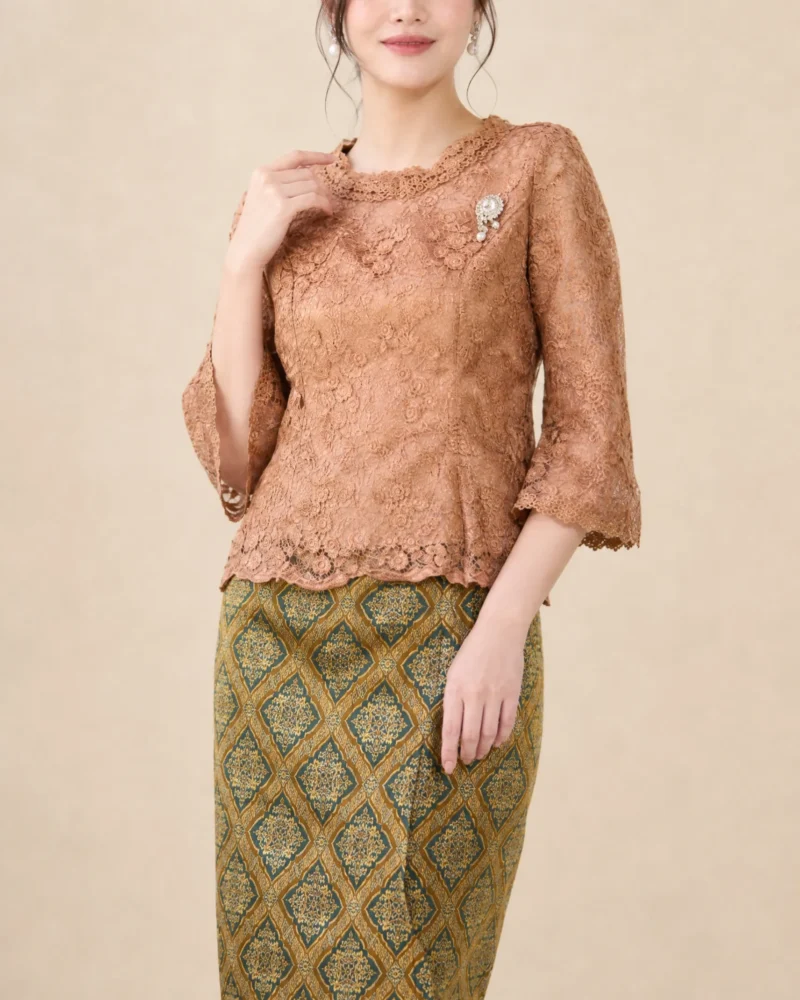 The Buppha Gold Lace Blouse (Classic Gold)