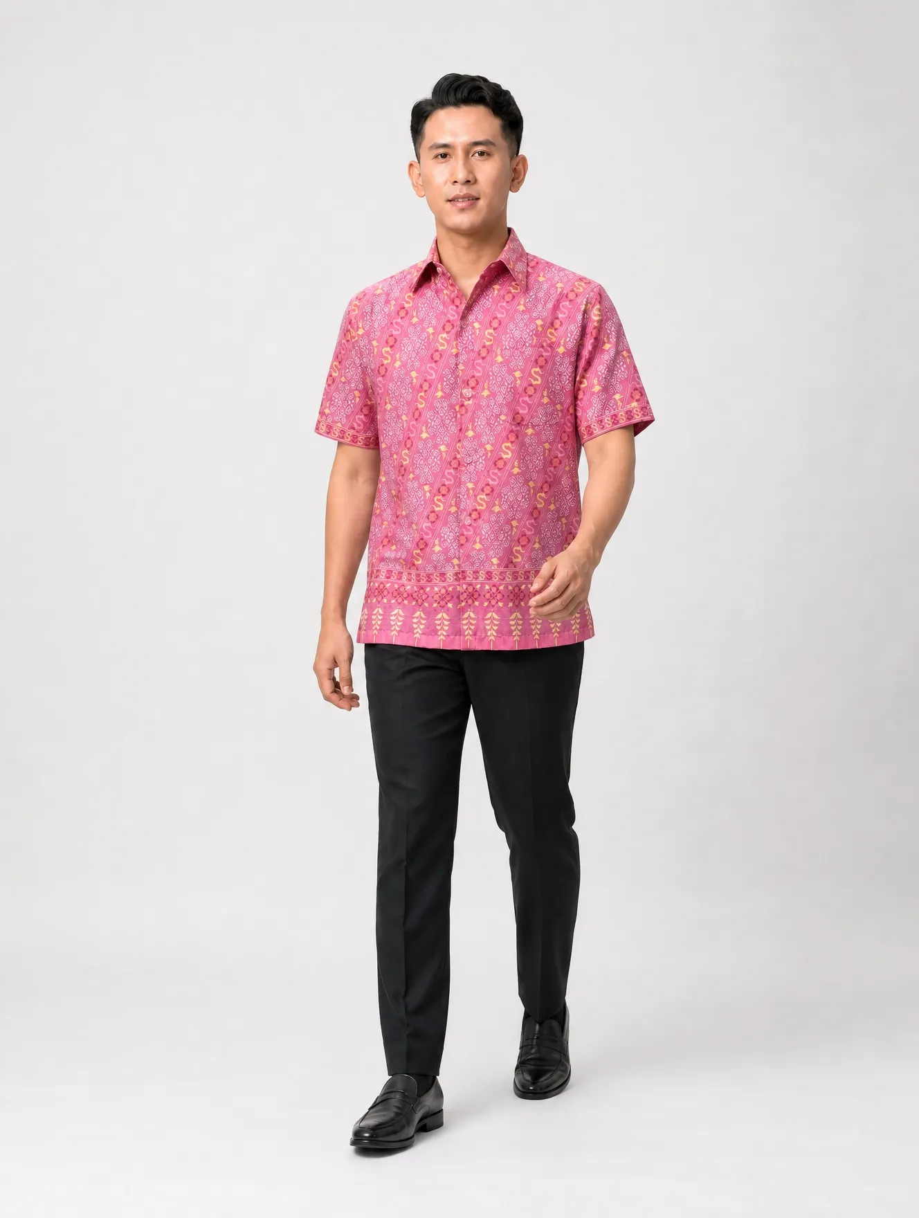 The Decha Thai Men's Lai Kho Shirt - Image 3