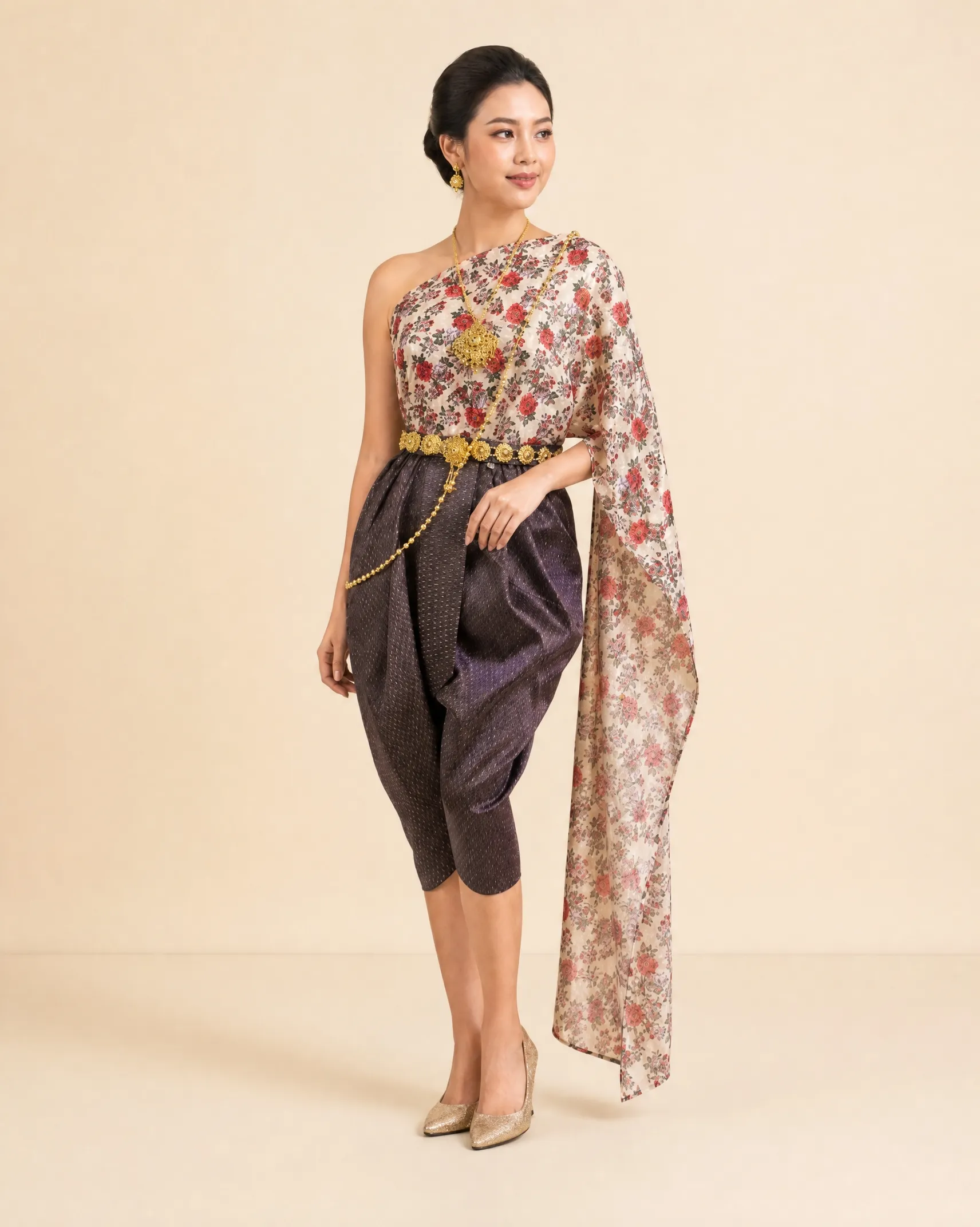 The Anong Thai Sabai & Chong Kraben Set (Songkran Bloom) - Image 2