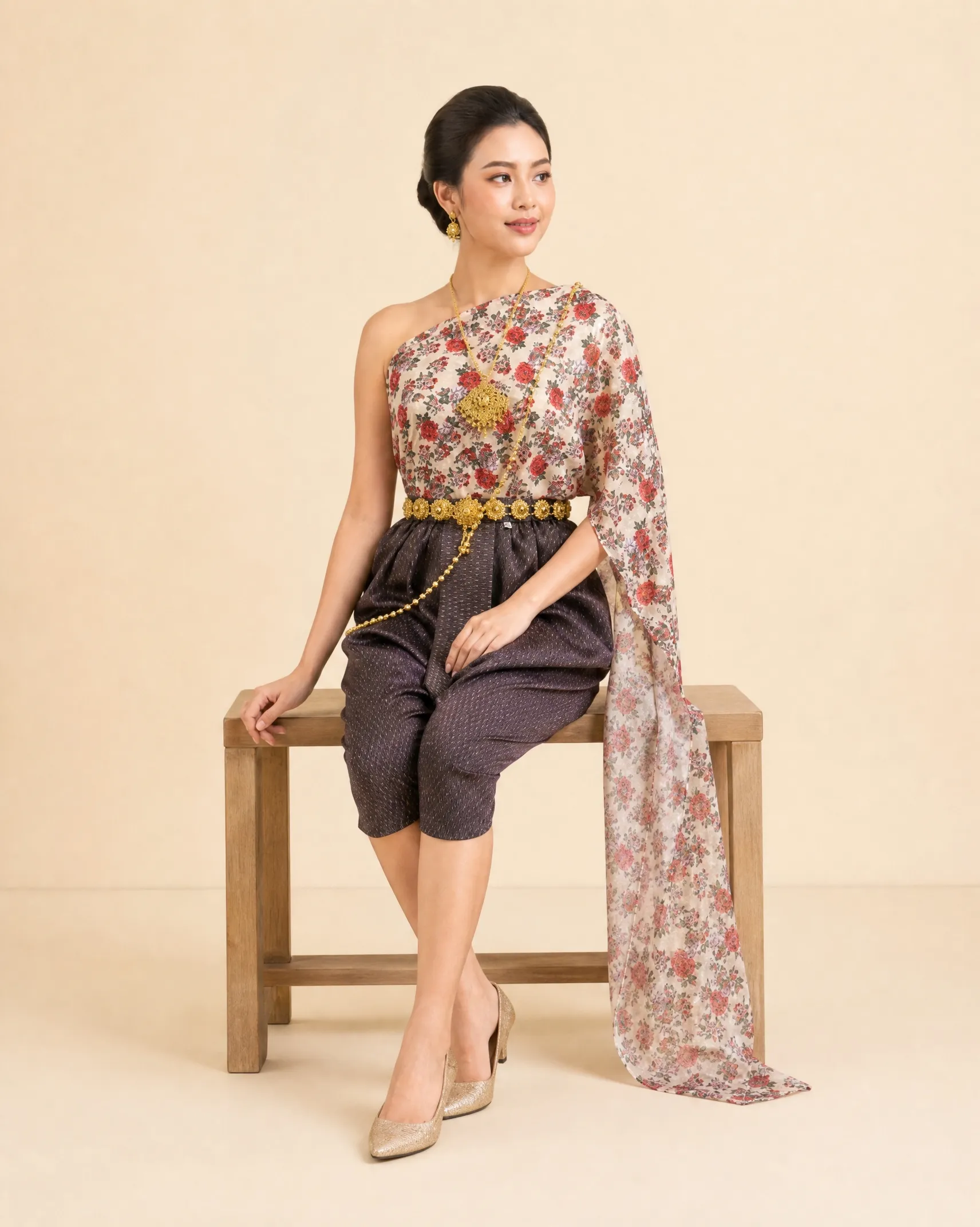 The Anong Thai Sabai & Chong Kraben Set (Songkran Bloom) - Image 6
