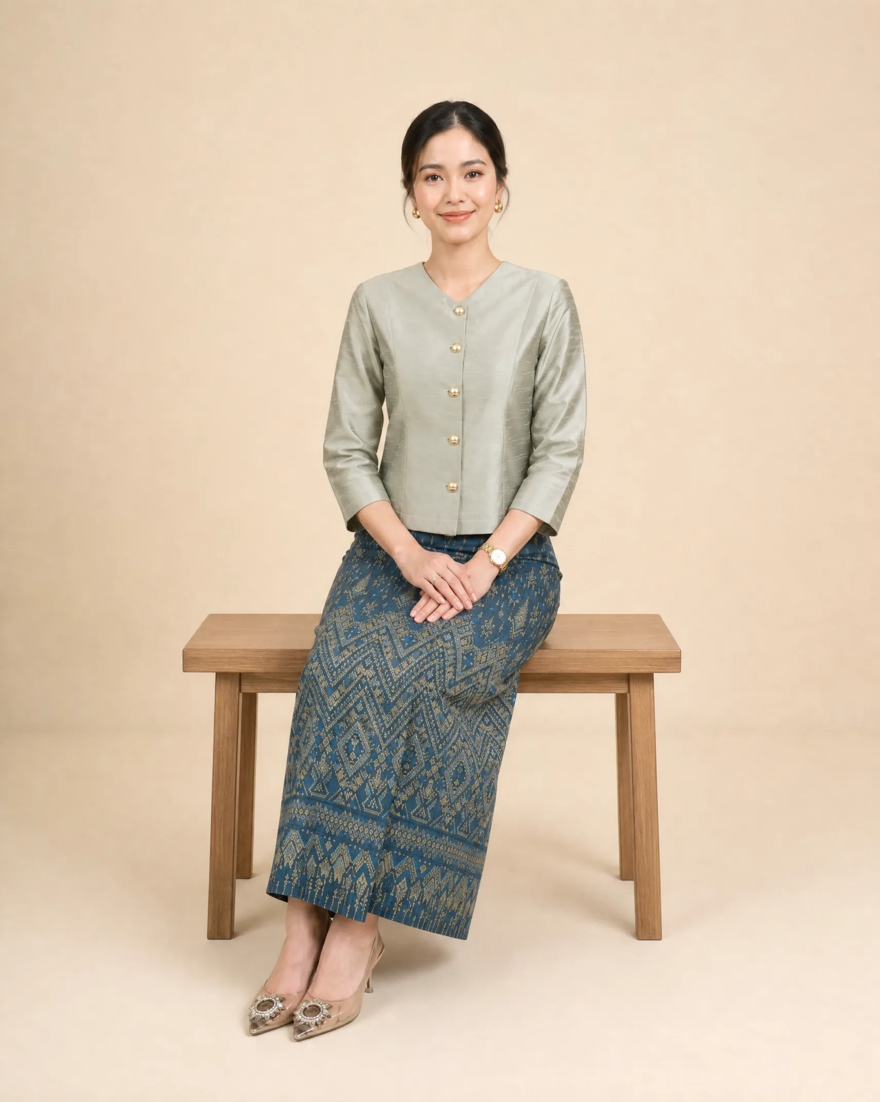 The Duangjai Thai Silk Ruean Ton Set - Image 7