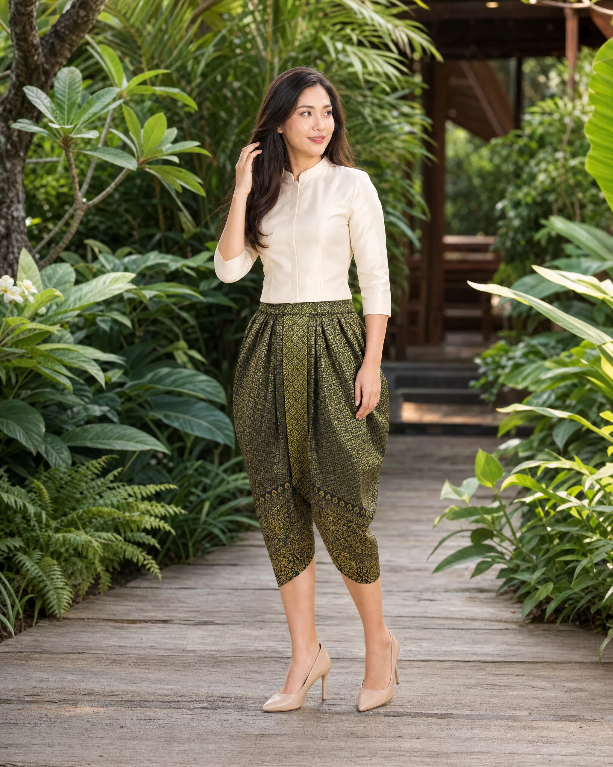 The Kulap Thai Chong Kraben — Phrae Wa Silk - Image 3