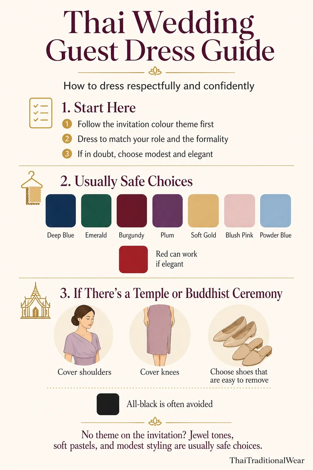 Choosing Thai Wedding guest outfit