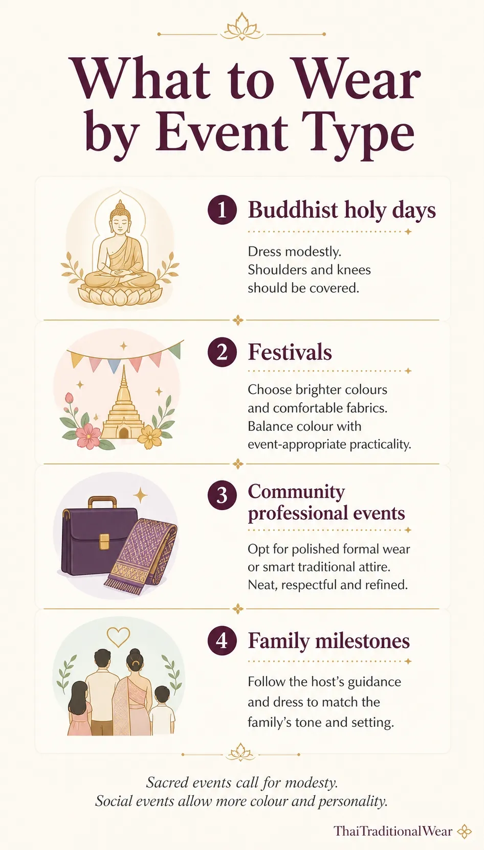 Thai Cultural Calendar-Event by event