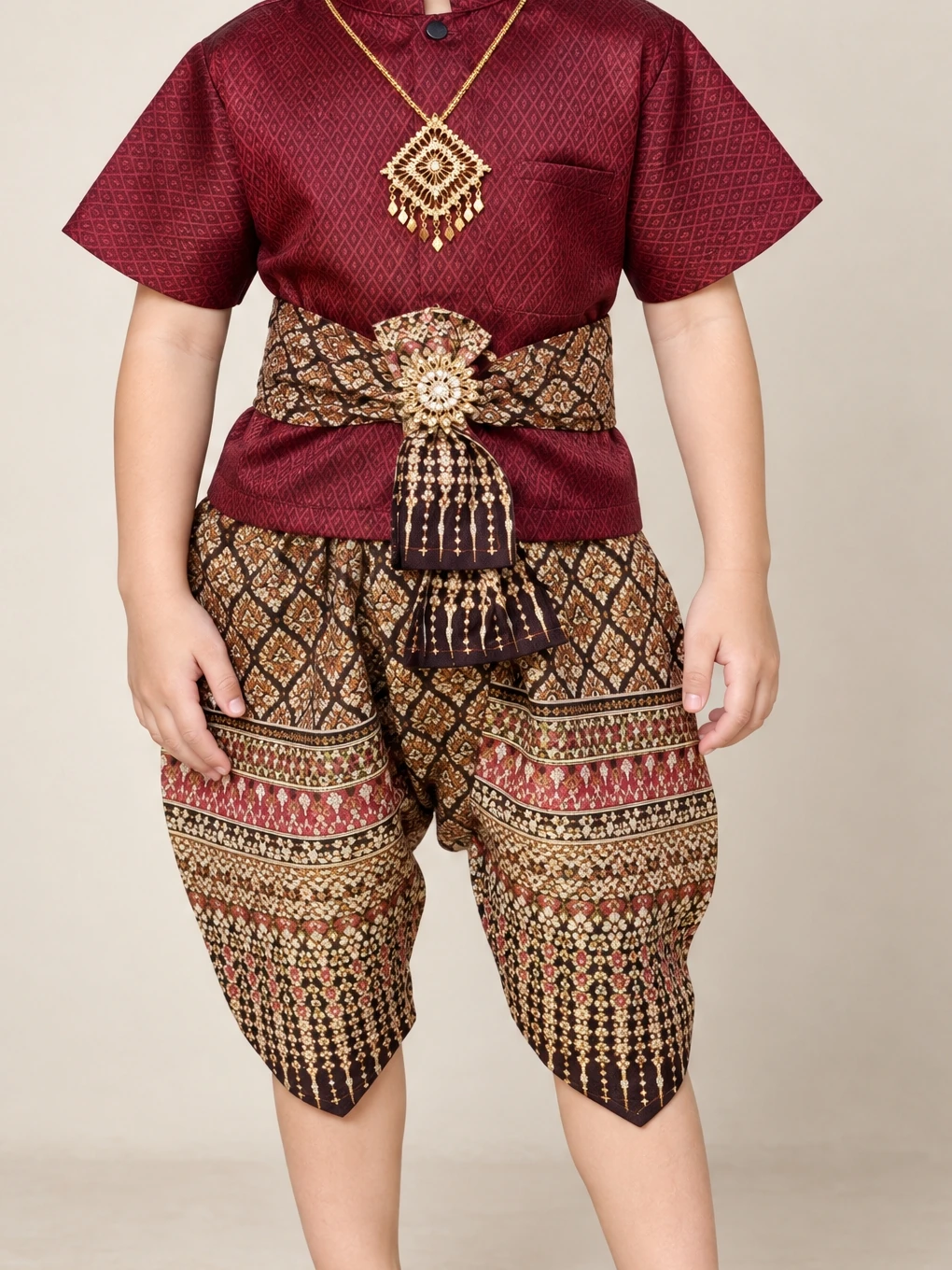kittiphat burgundy brown detail