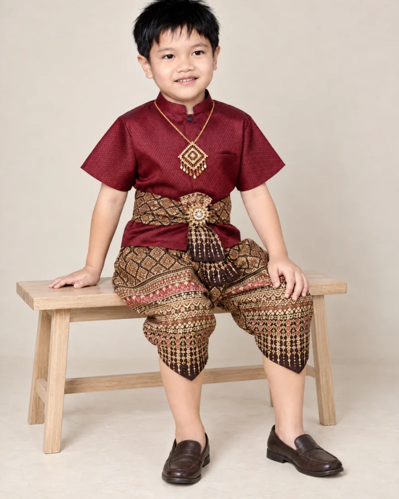 kittiphat burgundy brown natural