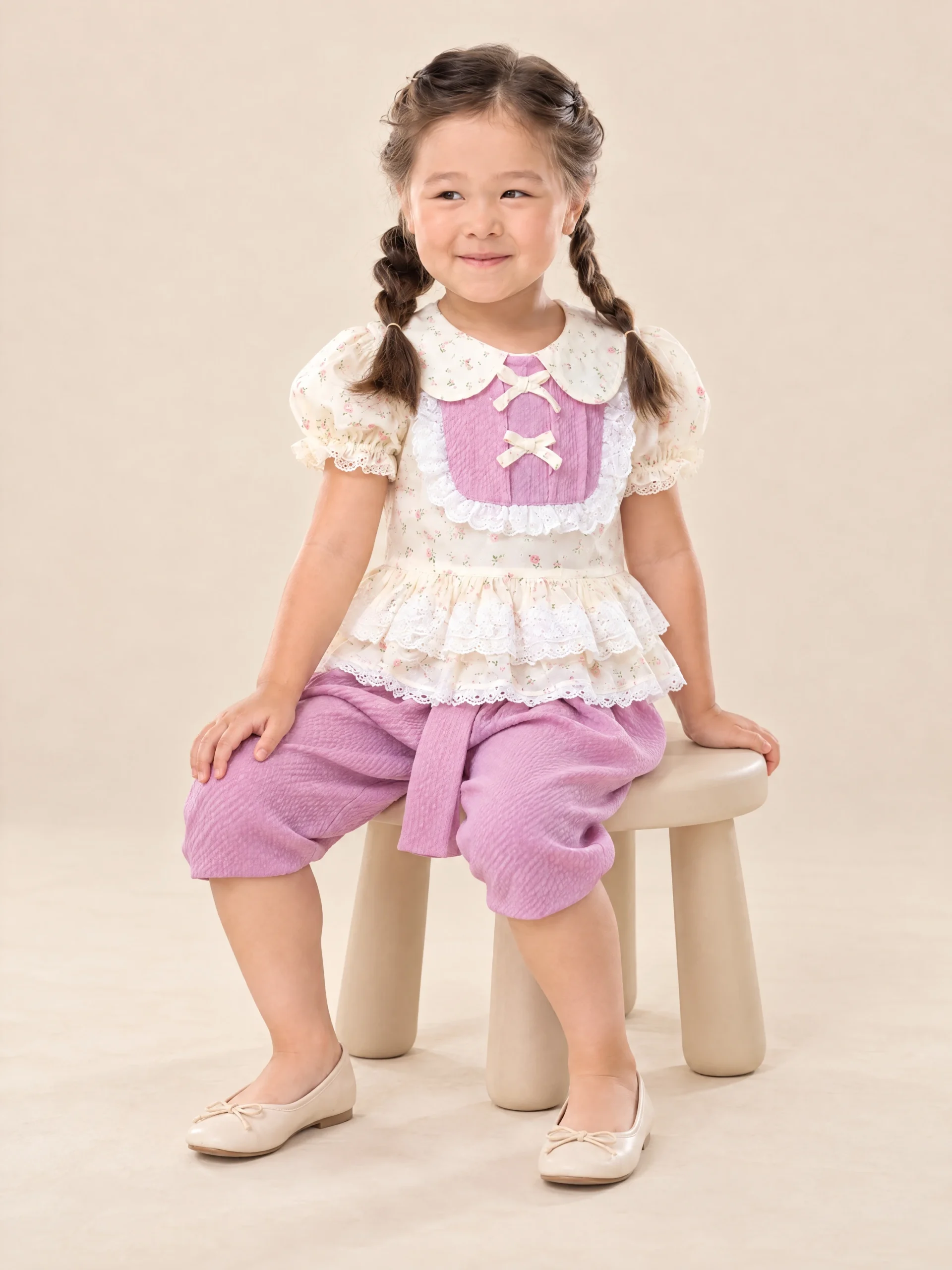 Pimrada Girls' Blouse & Chong Kraben Thai Set - Image 2