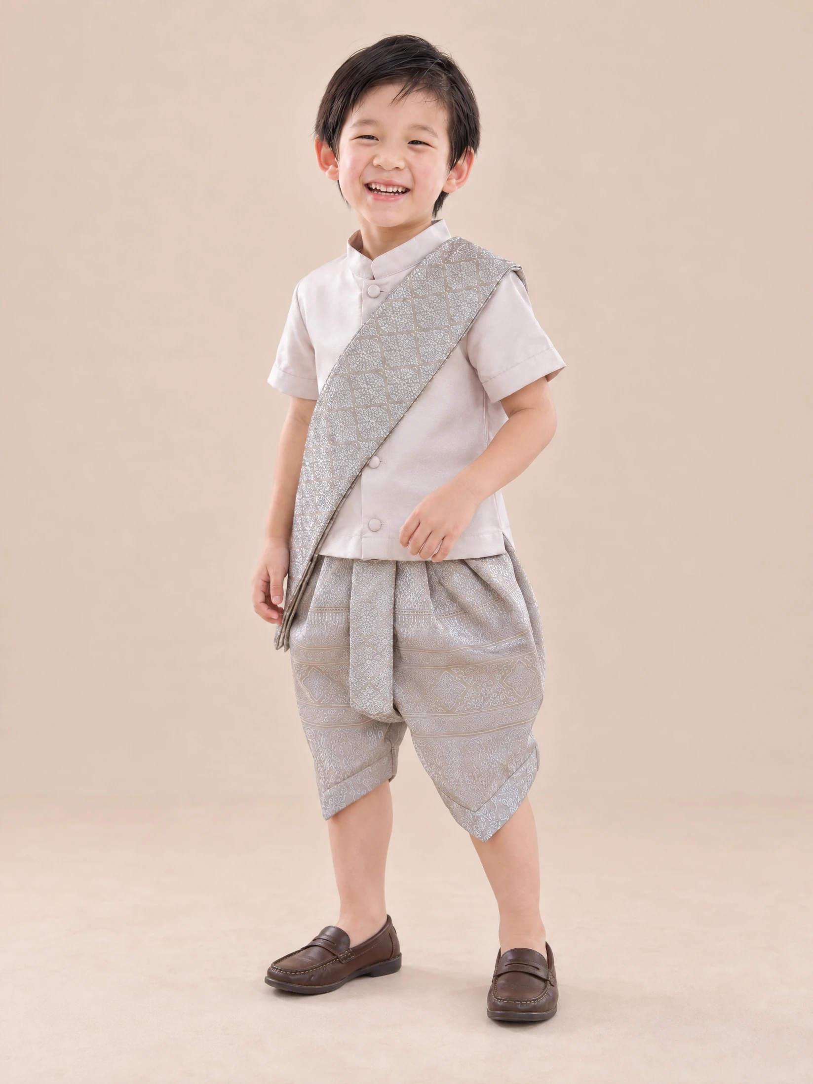 Thanakorn beige shoulder sash natural