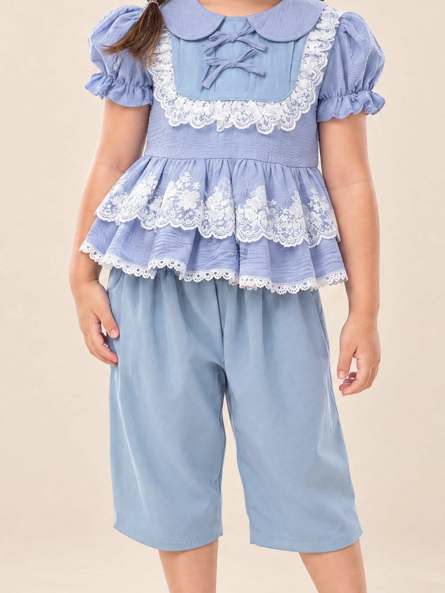 Sirinapa Girls' Thai Blouse & Chong Kraben Set - Image 15