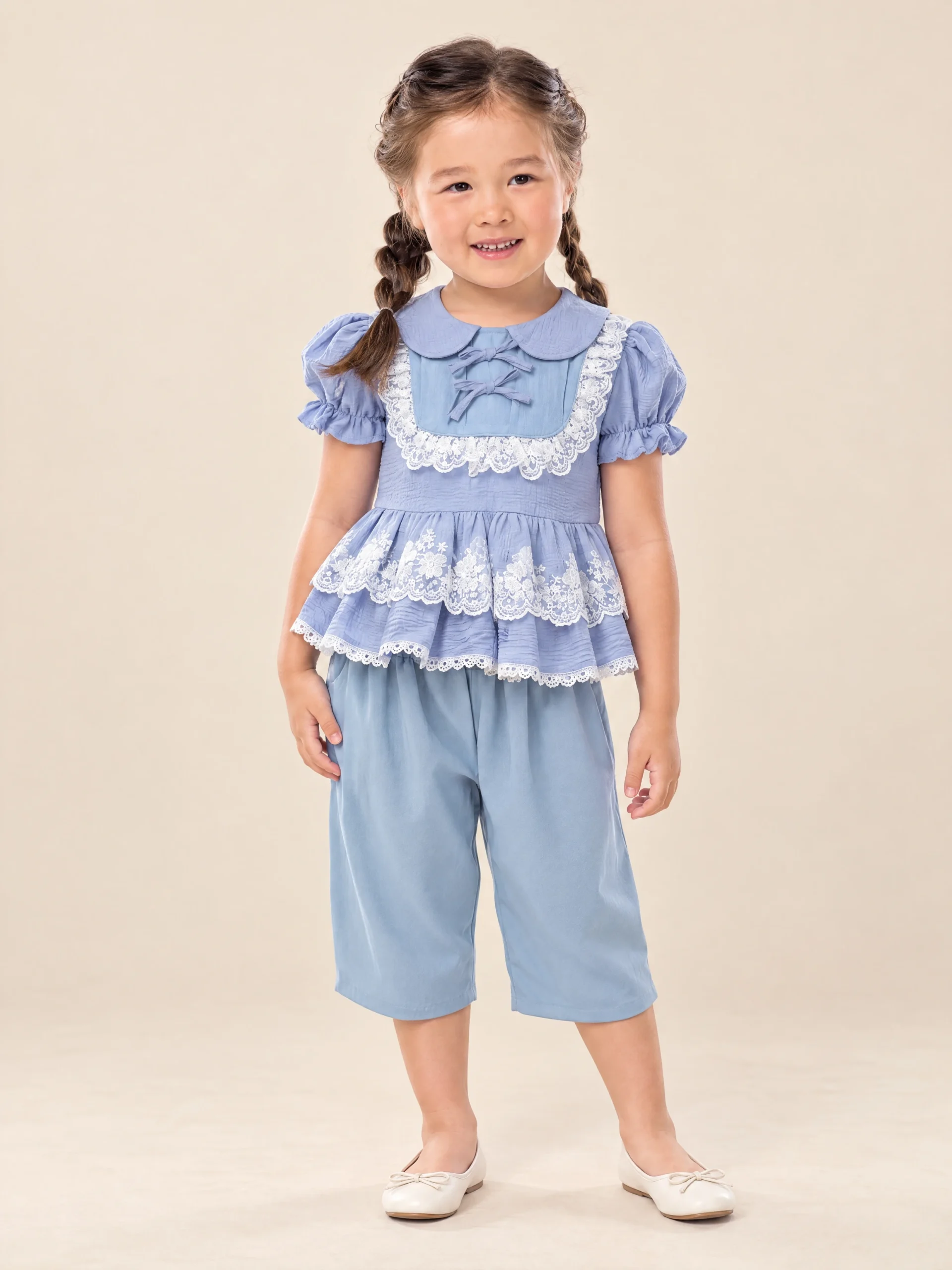 Sirinapa Girls' Thai Blouse & Chong Kraben Set - Image 13