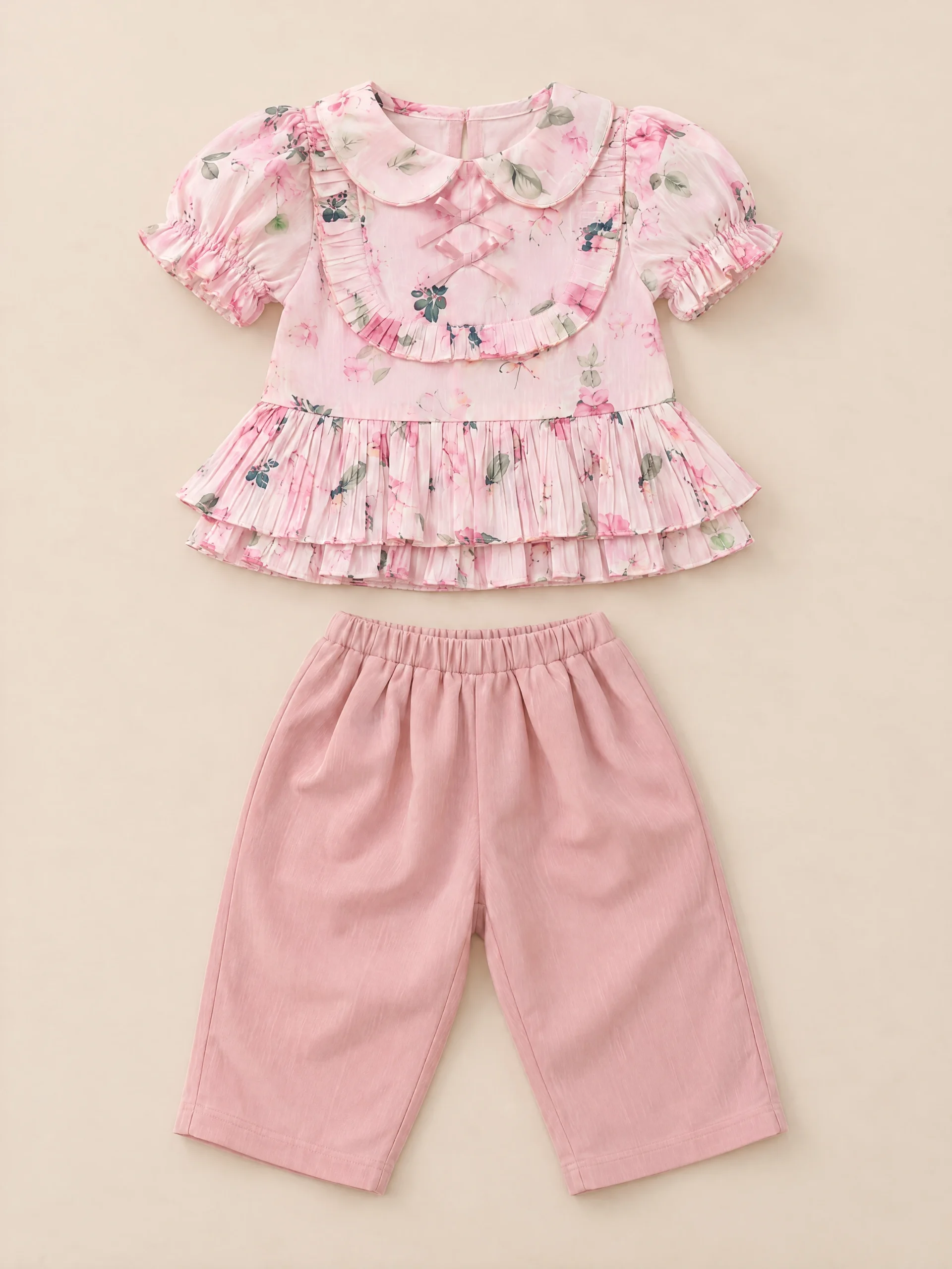 Sirinapa Girls' Thai Blouse & Chong Kraben Set - Image 28