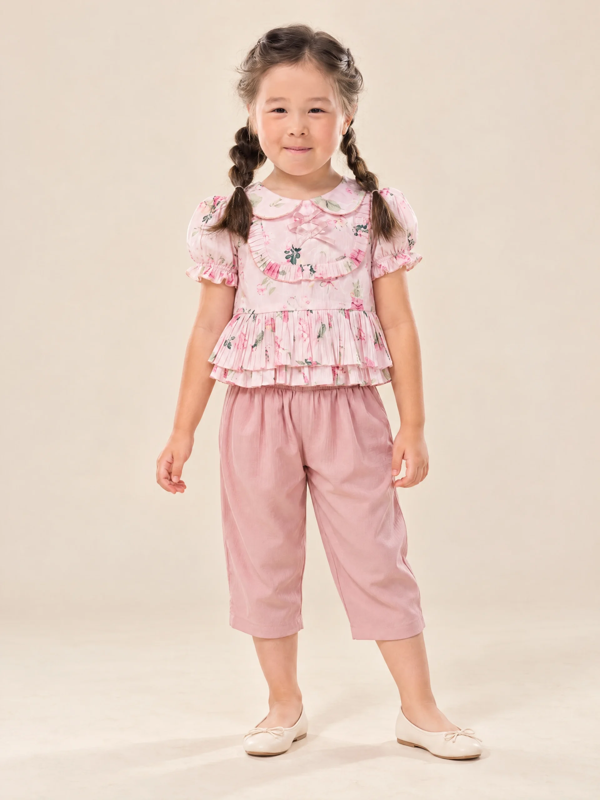 Sirinapa Girls' Thai Blouse & Chong Kraben Set - Image 25