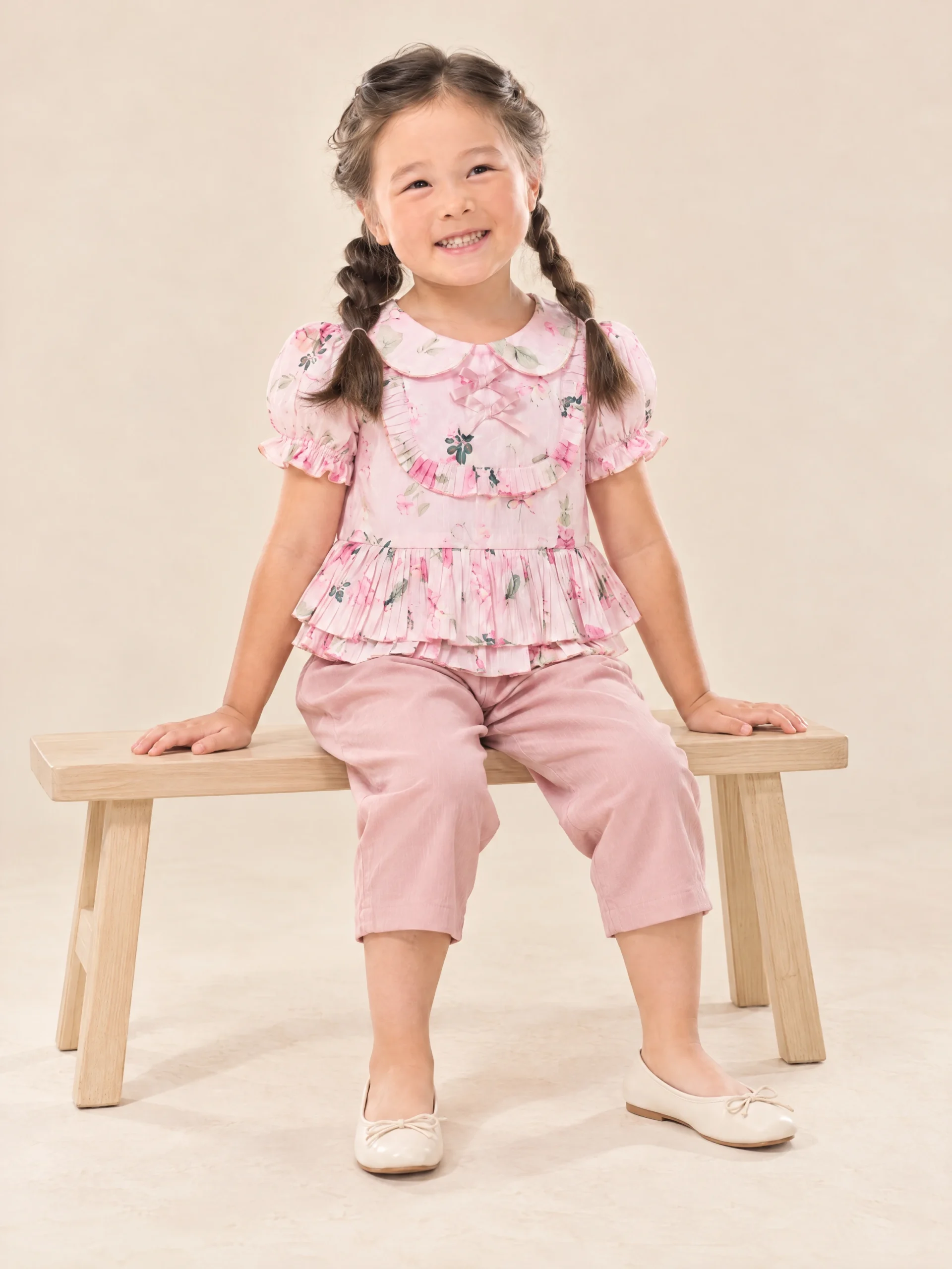 Sirinapa Girls' Thai Blouse & Chong Kraben Set - Image 26