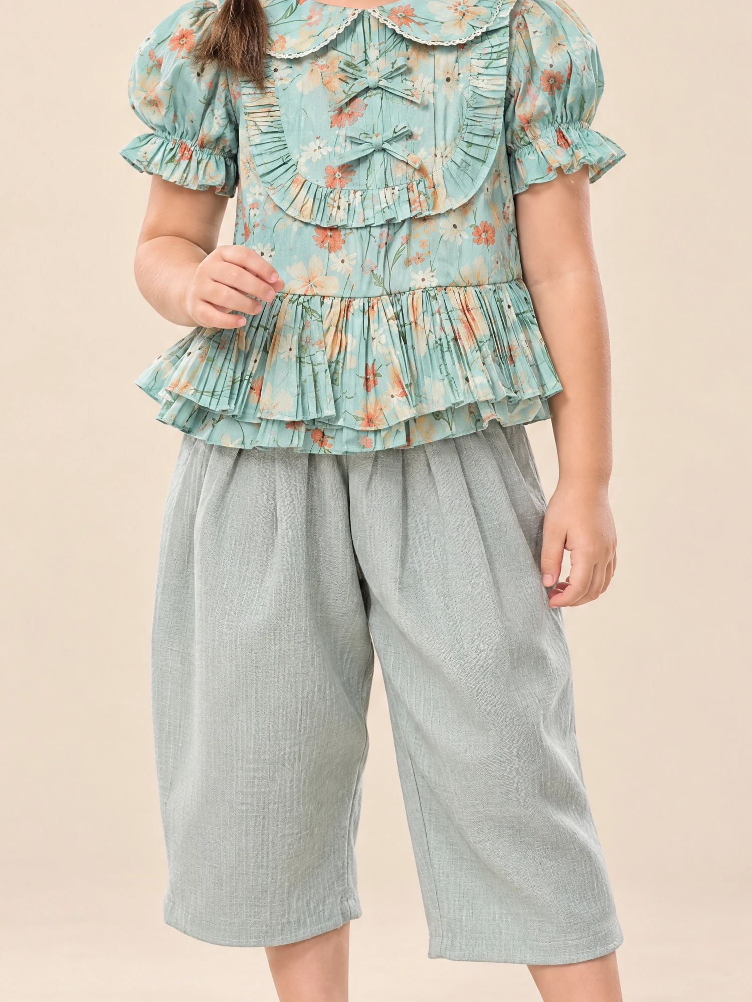 Sirinapa Girls' Thai Blouse & Chong Kraben Set - Image 23