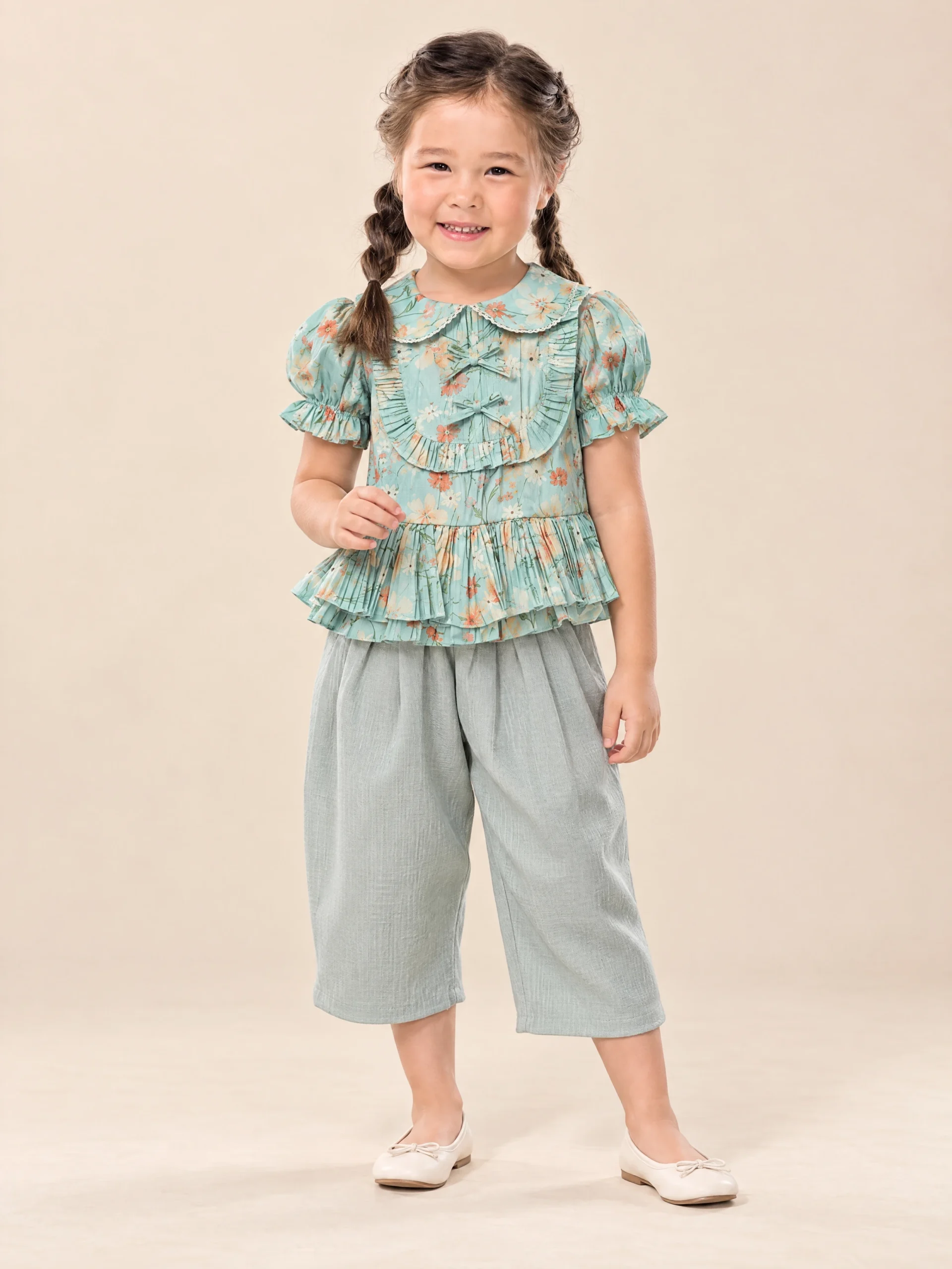 Sirinapa Girls' Thai Blouse & Chong Kraben Set - Image 21