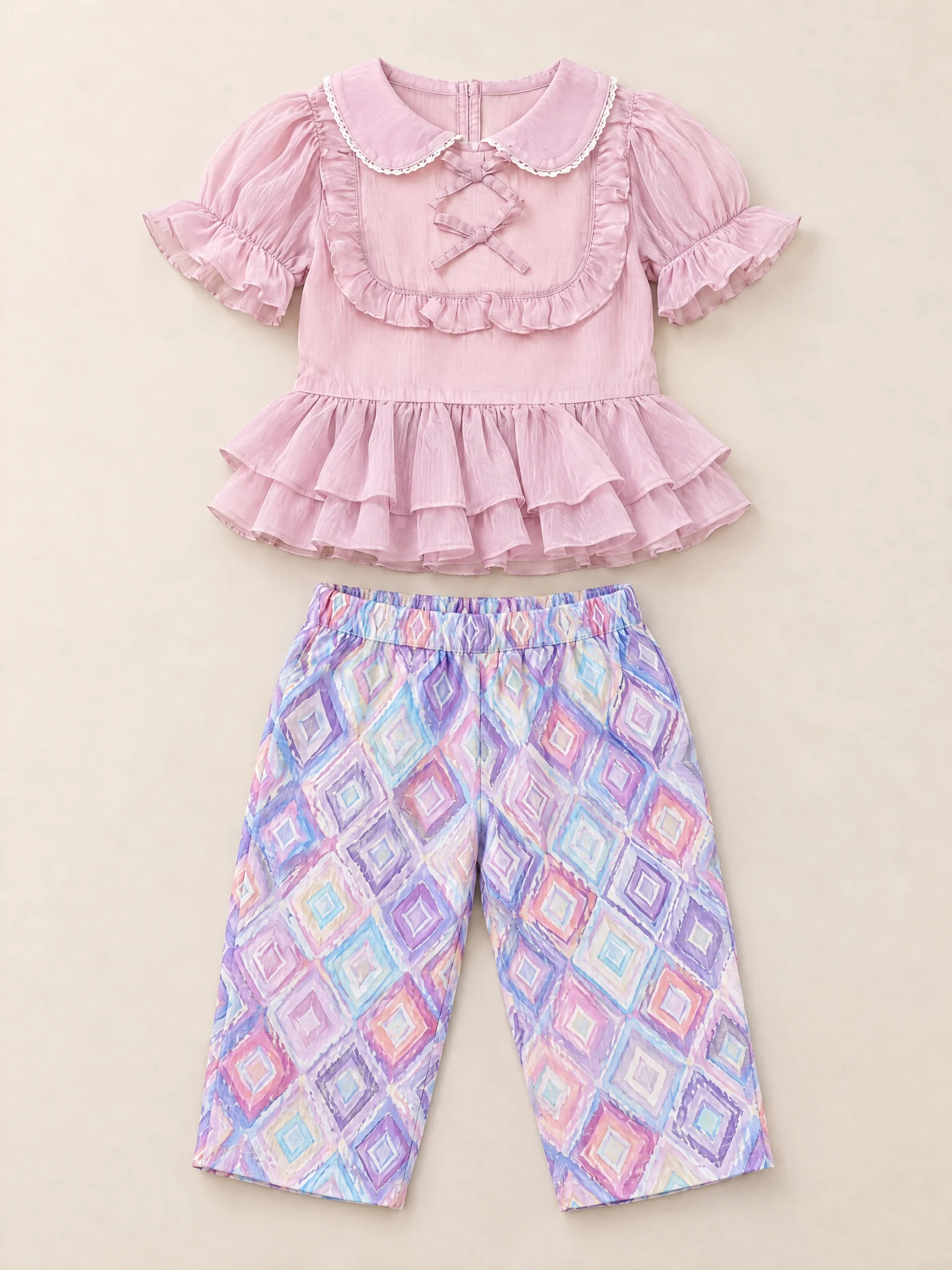 Sirinapa Girls' Thai Blouse & Chong Kraben Set - Image 12