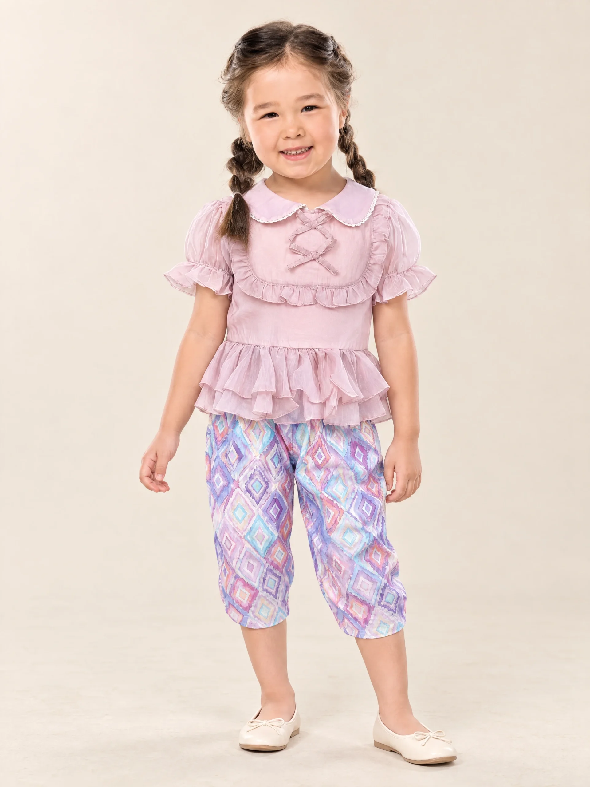 Sirinapa Girls' Thai Blouse & Chong Kraben Set - Image 9