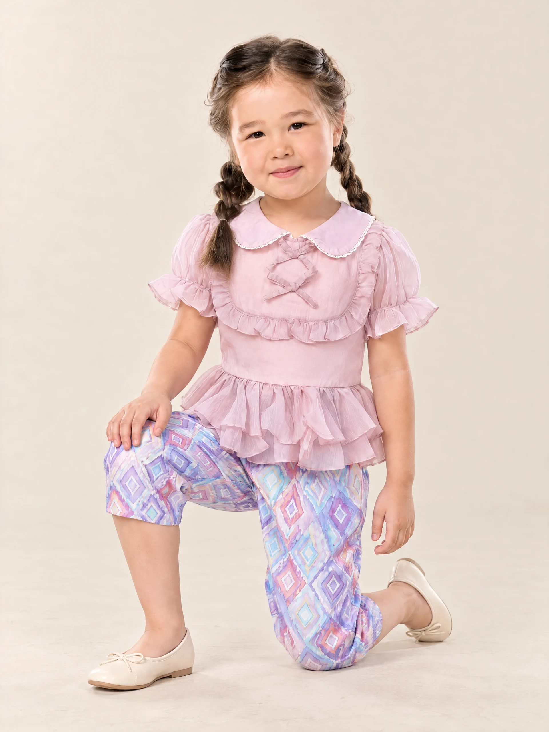 Sirinapa Girls' Thai Blouse & Chong Kraben Set - Image 10