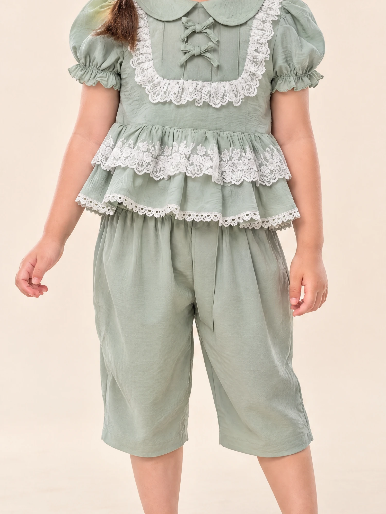 Sirinapa Girls' Thai Blouse & Chong Kraben Set - Image 19