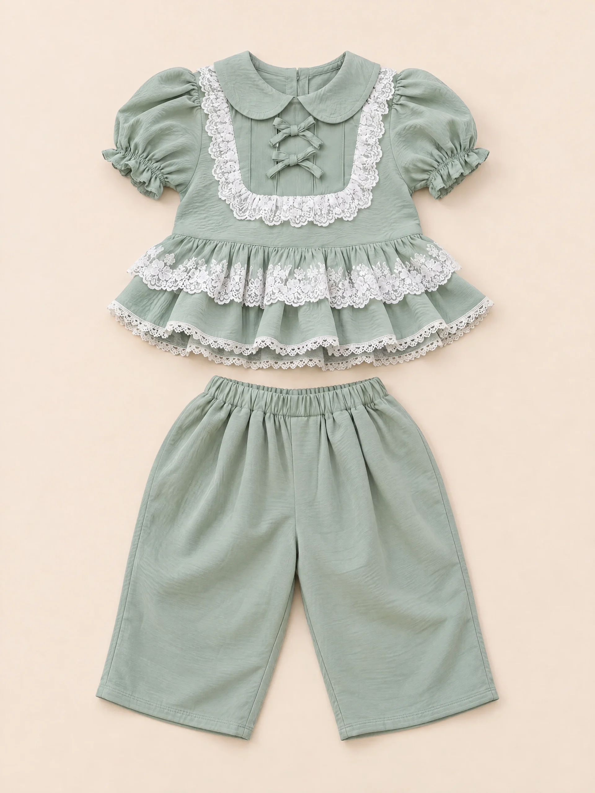 Sirinapa Girls' Thai Blouse & Chong Kraben Set - Image 20