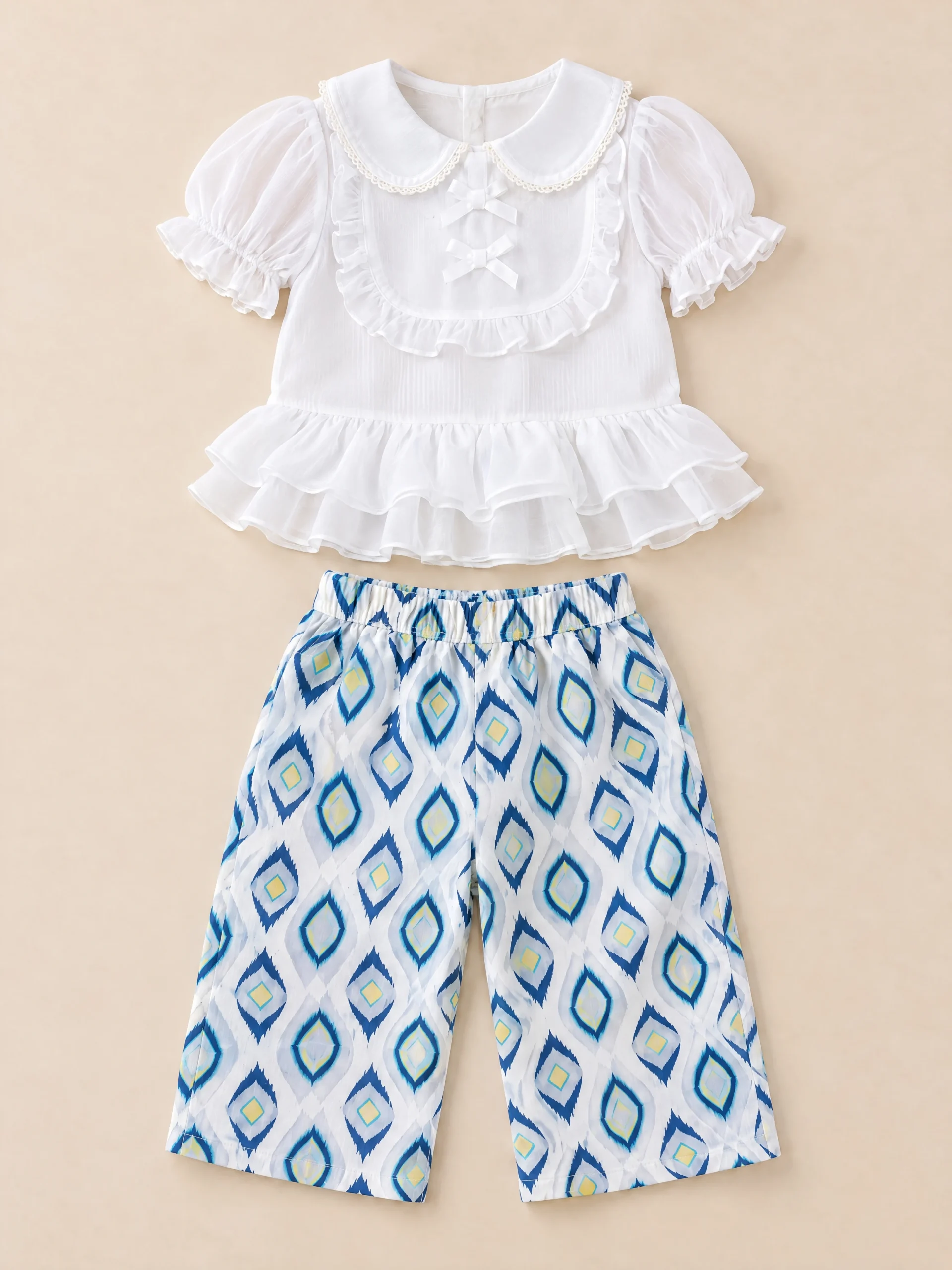 Sirinapa Girls' Thai Blouse & Chong Kraben Set - Image 4