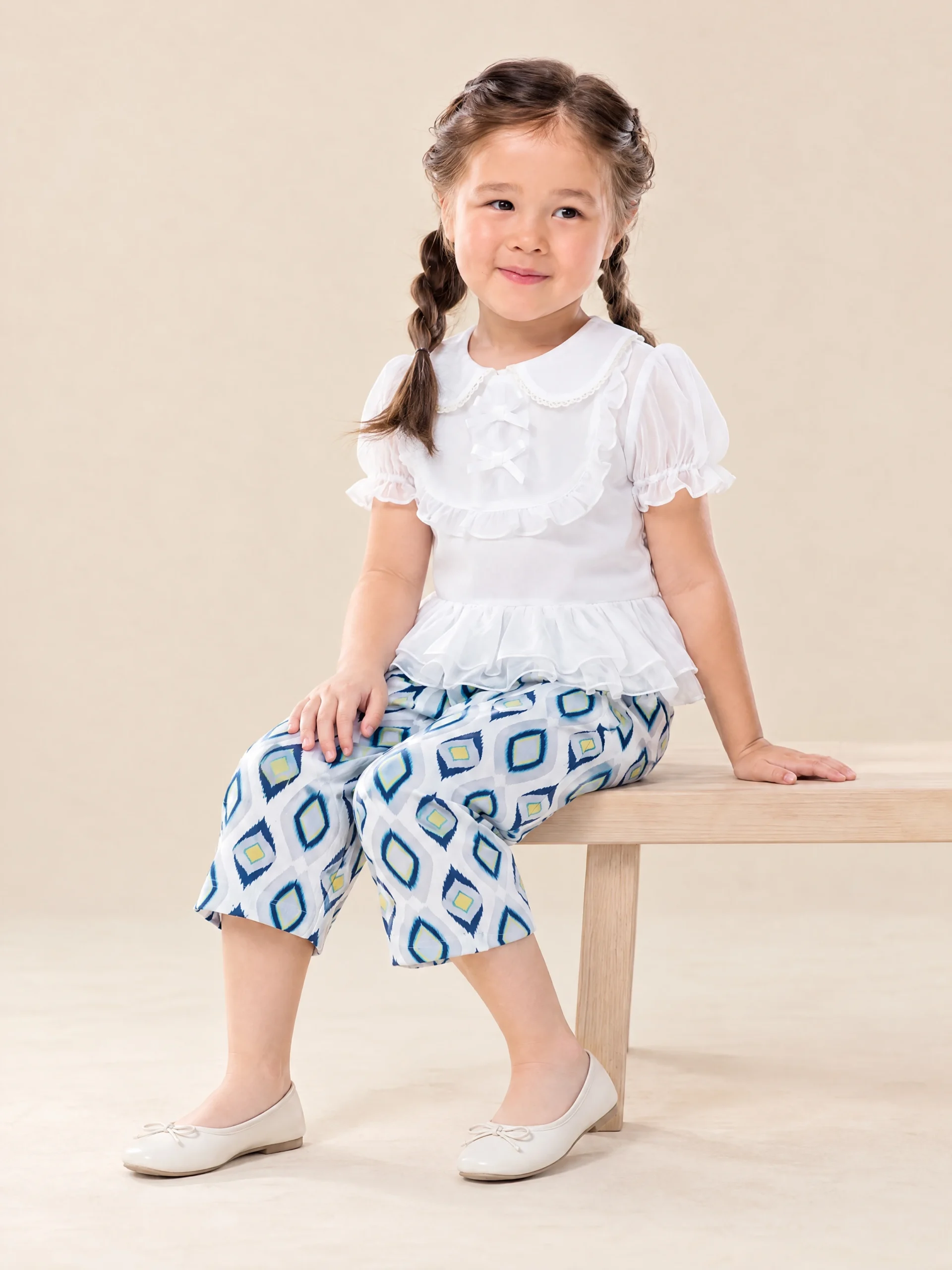 Sirinapa Girls' Thai Blouse & Chong Kraben Set - Image 2